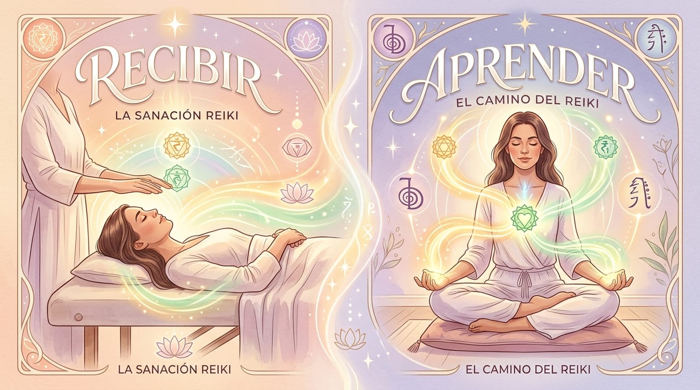 Sesión vs. iniciación: la diferencia entre recibir Reiki y aprenderlo